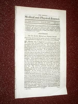 The London Medical and Physical Journal, 1817, March. Diabetes, Accouchements, Jean J. Menuret, H...