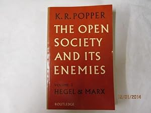 Bild des Verkufers fr The Open Society and Its Enemies, Volume II - Hegel & Marx zum Verkauf von Goldstone Rare Books