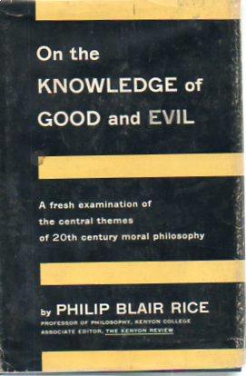 Bild des Verkufers fr On the Knowledge of Good and Evil zum Verkauf von Bookfeathers, LLC