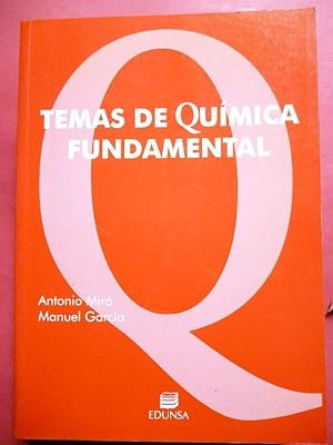 Bild des Verkufers fr Temas de Qumica Fundamental. zum Verkauf von Carmichael Alonso Libros