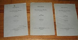 Scandinavian Studies and Notes 3 Issues February, August, November 1930