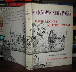 Seller image for NO KNOWN SURVIVORS David Levine's Political Plank for sale by Rare Book Cellar