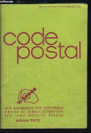Seller image for Code Postal 1972 for sale by Le-Livre