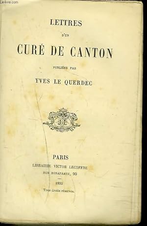 Seller image for LETTRES D'UN CURE DE CANTON for sale by Le-Livre