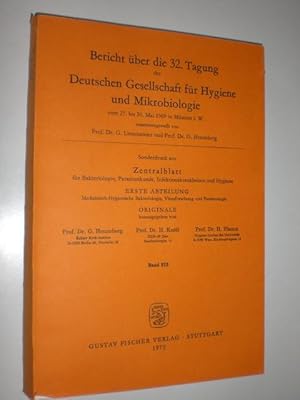 Seller image for Bericht ber die 32. Tagung der Deutschen Gesellschaft fr Hygiene und Mikrobiologie vom 27. bis 30. Mai 1969 in Mnster i. W. for sale by Stefan Kpper