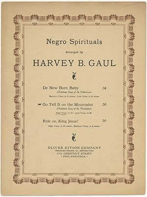 Seller image for Negro Spirituals: Go Tell It On the Mountain for sale by Between the Covers-Rare Books, Inc. ABAA