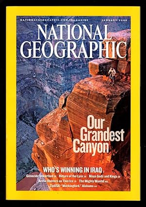 The National Geographic Magazine / January, 2006. Iraq, Genocide Unearthed, Grand Canyon, Lynx, S...