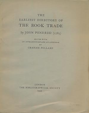 Seller image for The Earliest Directory of the Book Trade for sale by Barter Books Ltd