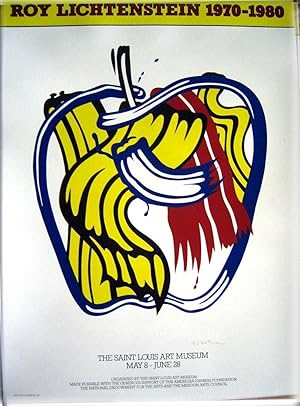 Apple Poster (SIGNED poster by Roy Lichtenstein)