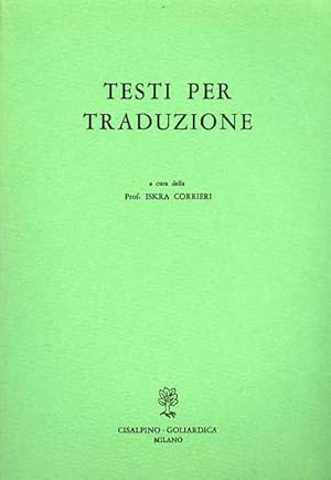 Seller image for Testi per traduzione. for sale by FIRENZELIBRI SRL