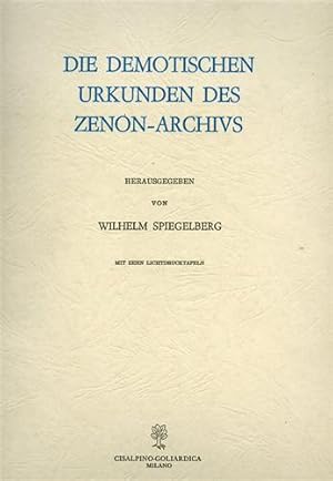 Bild des Verkufers fr Die demotischen Urkunden des Zenon-Archivs. zum Verkauf von FIRENZELIBRI SRL