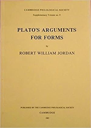 Bild des Verkufers fr Plato's arguments for forms. zum Verkauf von FIRENZELIBRI SRL