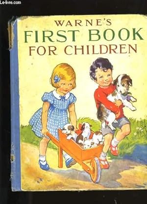 Seller image for WARNER'S FIRST BOOK FOR CHILDREN. for sale by Le-Livre