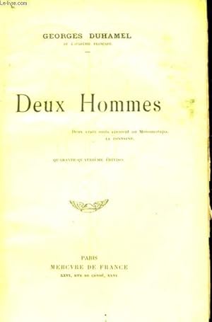 Image du vendeur pour DEUX HOMMES mis en vente par Le-Livre