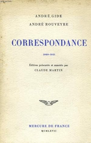 Seller image for CORRESPONDANCE 1909-1951 for sale by Le-Livre