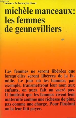 Immagine del venditore per LES FEMMES DE GENNEVILLIERS venduto da Le-Livre