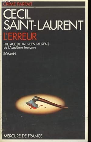 Bild des Verkufers fr L'ERREUR zum Verkauf von Le-Livre