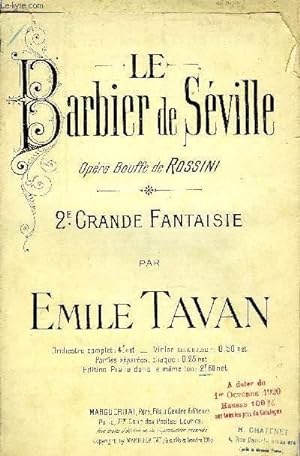 Seller image for 2EME GRANDE FANTAISIE SUR LE BARBIER DE SEVILLE for sale by Le-Livre