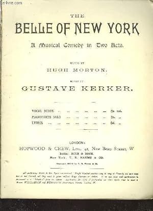 Bild des Verkufers fr THE BELLE OF NEW YORK zum Verkauf von Le-Livre