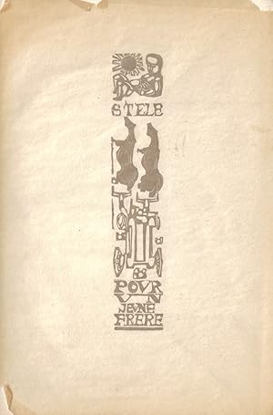 Seller image for STELE POPUR UN FRRE POME ET BOIS DE ABRAM KROL for sale by ART...on paper - 20th Century Art Books