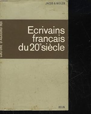 Bild des Verkufers fr ECRIVAINS FRANCAIS DU 20 SIECLE zum Verkauf von Le-Livre