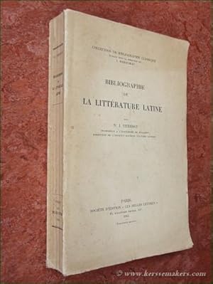 Seller image for Bibliographie de la littrature latine. for sale by Emile Kerssemakers ILAB