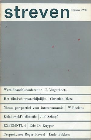 Image du vendeur pour Streven 1968 (jan. - dec.) mis en vente par The land of Nod - art & books