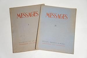 Seller image for Messages. I : Sources de la posie. II : Risques, travaux & modes. for sale by Chez les libraires associs