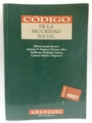 Image du vendeur pour Cdigo De La Seguridad Social, 1997 mis en vente par SalvaLibros