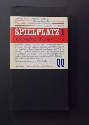 Seller image for Spielplatz 1 Jahrbuch fr Theater 71/72 for sale by Antiquariat Strter