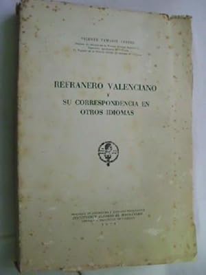 REFRANERO VALENCIANO Y SU CORRESPONDENCIA EN OTROS IDIOMAS