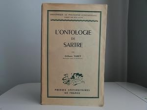 Seller image for L'ontologie de Sartre for sale by Bidonlivre