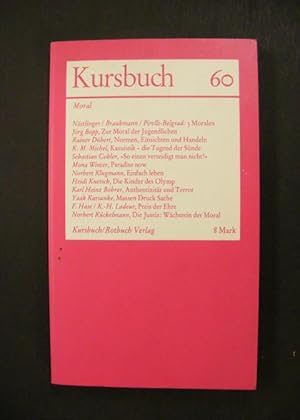 Seller image for Kursbuch 60 Moral for sale by Antiquariat Strter