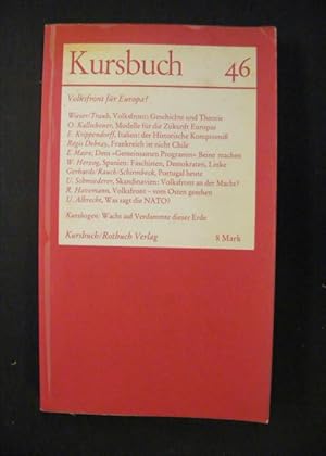 Bild des Verkufers fr Kursbuch 46 Volksfront fr Europa? zum Verkauf von Antiquariat Strter