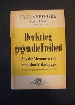 Seller image for Der Krieg gegen die Freiheit for sale by Antiquariat Strter