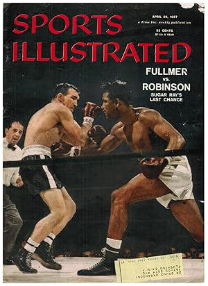 Imagen del vendedor de Sports Illustrated April 29, 1957 and features Robinson vs Fullmer a la venta por Ocean Tango Books