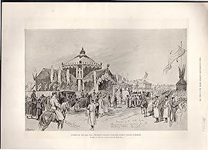 Image du vendeur pour ENGRAVING: "Funeral of Late Czar: Procession Starting from the Railway Station at Moscow". engraving from The Illustrated London News; December 8, 1894 mis en vente par Dorley House Books, Inc.