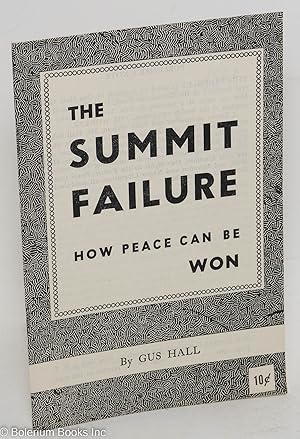The summit failure. How peace can be won