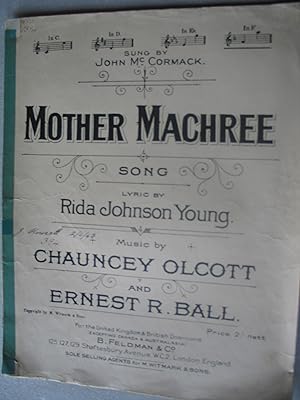Seller image for Mother MacHree - as Sung By John McCormack for sale by EbenezerBooks