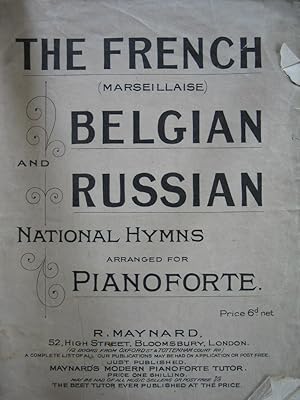 Seller image for The French, Belgian and Russian National Hymns Arranged for Pianoforte for sale by EbenezerBooks