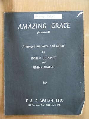 Imagen del vendedor de Amazing Grace (traditional) - Arranged for Voice and Guitar a la venta por EbenezerBooks