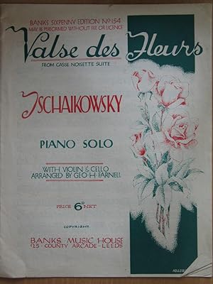 Immagine del venditore per Valse Des Fleurs - Piano Solo, with Violin and Cello Parts venduto da EbenezerBooks