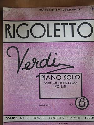Seller image for Rigoletto Selection - Piano Solo with Violin and Cello Adlib for sale by EbenezerBooks