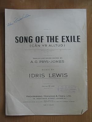 Bild des Verkufers fr Song of the Exile - Words in Welsh and English zum Verkauf von EbenezerBooks