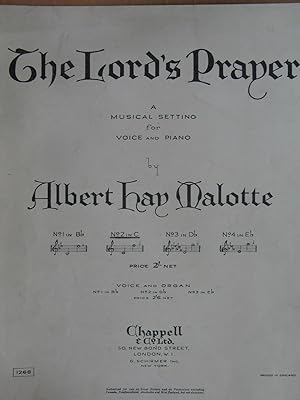 Seller image for The Lord's Prayer - a Musical setting for Voice and Piano for sale by EbenezerBooks