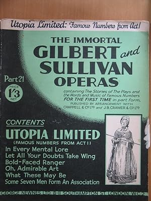 Imagen del vendedor de The Immortal Gilbert and Sullivan Operas Part 21 - Utopia Limited - Act 1 a la venta por EbenezerBooks