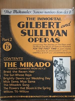 Imagen del vendedor de The Immortal Gilbert and Sullivan Operas Part 2 - The Mikado - Act 2 a la venta por EbenezerBooks