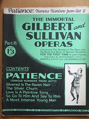 Imagen del vendedor de The Immortal Gilbert and Sullivan Operas Part 15 - Patience - Act 2 a la venta por EbenezerBooks