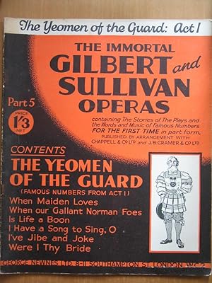 Imagen del vendedor de The Immortal Gilbert and Sullivan Operas Part 5 - The Yeomen of the Guard - Act 1 a la venta por EbenezerBooks