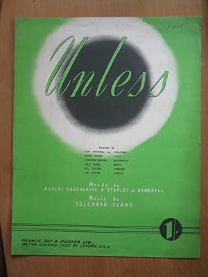 Seller image for Unless - Sung By Eddie Fisher for sale by EbenezerBooks